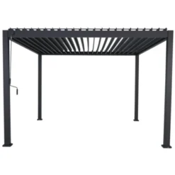 Pergola Deluxe Zwart 3,6x3,6m