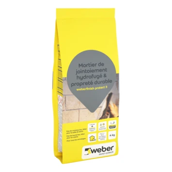 Weber Finish Protect 3 Voegmiddel Licht Grijs 4kg 2 Weber Finish Protect 3 Voegmiddel Licht Grijs 4kg - Afbeelding 2