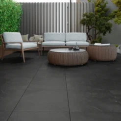 Keramische Terrastegel Kerastrada Leisteen Antraciet 60x60x3cm -Relax Hof Verkoop 123 1227