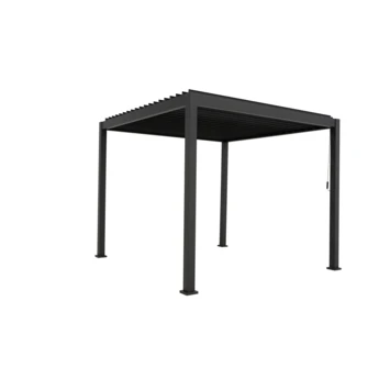 Pergola Deluxe Zwart 3x3m 1 Pergola Deluxe Zwart 3x3m