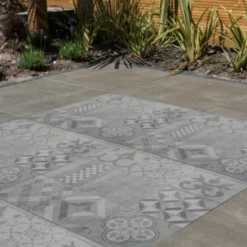 Keramische Terrastegel Kerastrada Cerajoy Mozaiek Grijs 60x60x3 Cm -Relax Hof Verkoop 123 1299