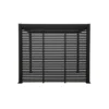 Zijwand Louvre Voor Pergola Classic & Deluxe Zwart 400 Series