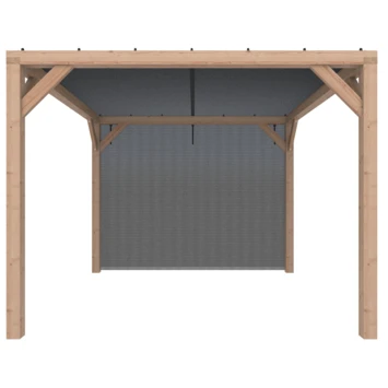 Pergola Silvano Douglas Incl. Schaduwdoek & Zijdoek 324x324 Cm 5 Pergola Silvano Douglas Incl. Schaduwdoek & Zijdoek 324x324 Cm - Afbeelding 5