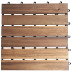 Balkontegel Acacia Hout 30x30 Cm Per 6 Stuks -Relax Hof Verkoop 123 1526