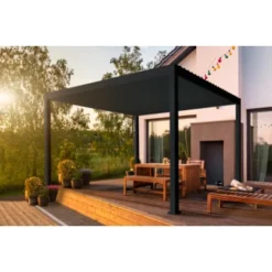 Pergola Deluxe Zwart 3,6x4m -Relax Hof Verkoop 123 162