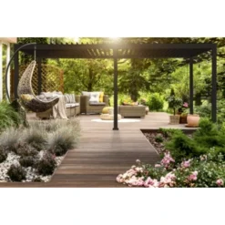 Pergola Deluxe Zwart 3x6m -Relax Hof Verkoop 123 166