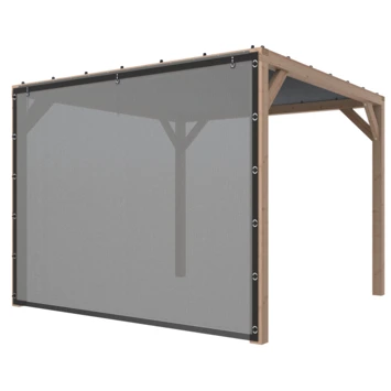 Pergola Silvano Douglas Incl. Schaduwdoek & Zijdoek 324x324 Cm 8 Pergola Silvano Douglas Incl. Schaduwdoek & Zijdoek 324x324 Cm - Afbeelding 8