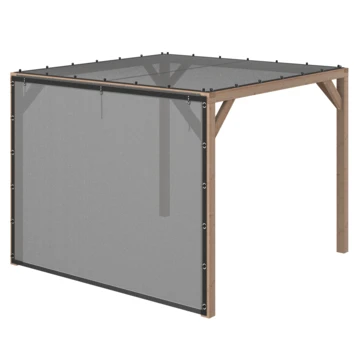 Pergola Silvano Douglas Incl. Schaduwdoek & Zijdoek 324x324 Cm 10 Pergola Silvano Douglas Incl. Schaduwdoek & Zijdoek 324x324 Cm - Afbeelding 10