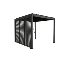Zijwand Louvre Voor Pergola Classic & Deluxe Zwart 360 Series -Relax Hof Verkoop 123 3