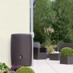 Garantia Regenton Wicker Sunda Donkerbruin 300 Liter -Relax Hof Verkoop 123 333