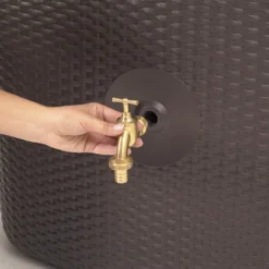 Garantia Regenton Wicker Sunda Donkerbruin 300 Liter -Relax Hof Verkoop 123 335