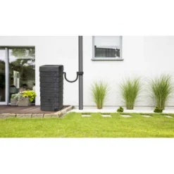 Muurtank Regenton 276 Liter Zwart -Relax Hof Verkoop 123 379