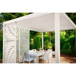 Zijwand Louvre Voor Pergola Classic & Deluxe Wit 360 Series 10 Zijwand Louvre Voor Pergola Classic & Deluxe Wit 360 Series -Relax Hof Verkoop 123 38