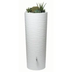 Garantia Regenton Natura Met Plantenbak Wit 350 Liter -Relax Hof Verkoop 123 431