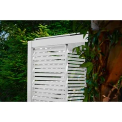 Zijwand Louvre Voor Pergola Classic & Deluxe Wit 300 Series -Relax Hof Verkoop 123 47