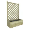 Bloembak Met Dubbele Trellis 90x40 Cm
