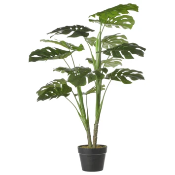 Monstera Kunstplant - H100 X Ø70 Cm - Groen 1 Monstera Kunstplant - H100 X Ø70 Cm - Groen