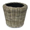 Mand Drypot Naturel Rotan Ø42x44 Cm